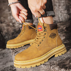 Herren-Lederstiefel im britischen Stil, High-Top-Arbeitskleidung, Freizeitschuhe | 6005 