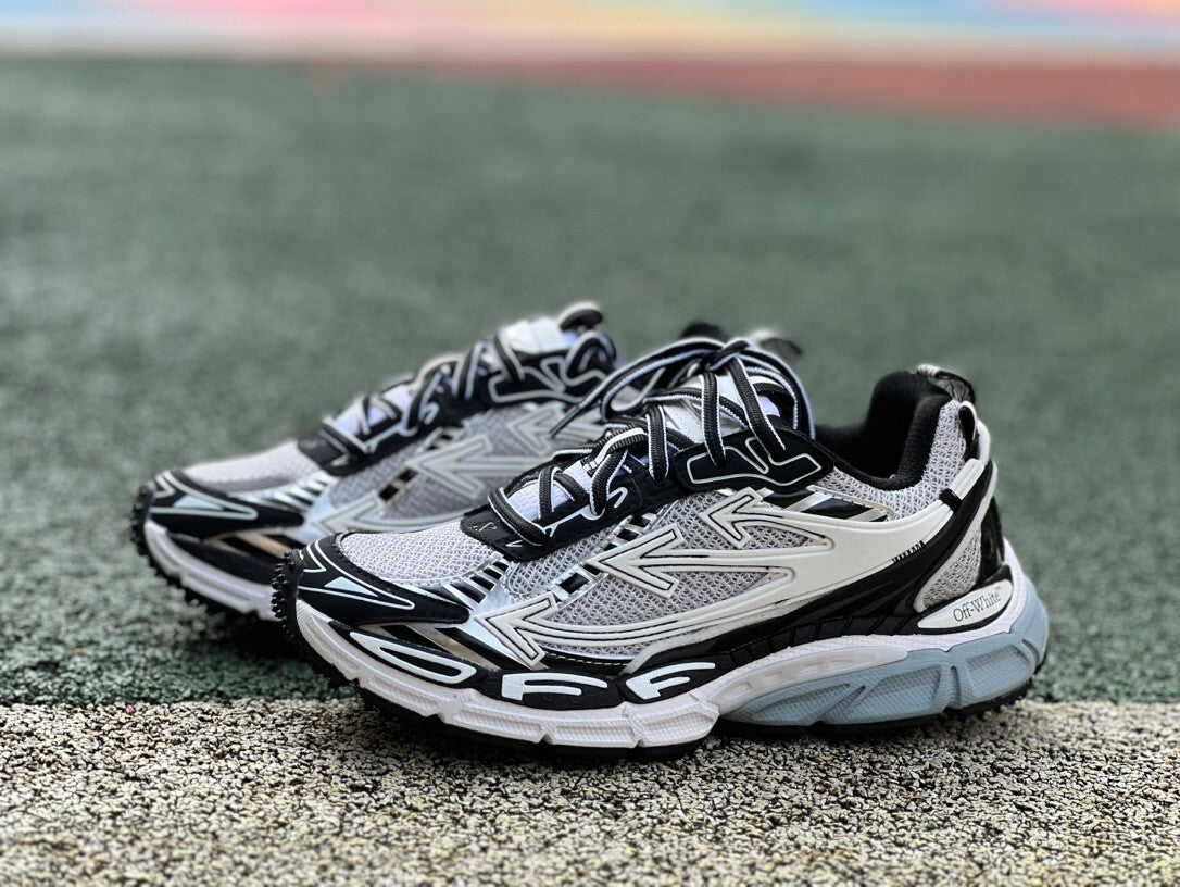 Off-White Premium Chunky Dad Sneakers Unisex Thick-Sole Casual Shoes Arrow Design Height-Increasing Trainers