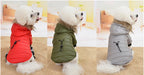 Haustierkleidung Winter Puffermantel Luxus Baumwolle Leichte warme Daunenjacke Hund Zweibein Baumwollanzug Haustierkleidung | 