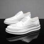 Herren Formelle Lederschuhe Kleid Hochzeit Oxford Brogue Männliche Schuhe Arbeitsstiefel 