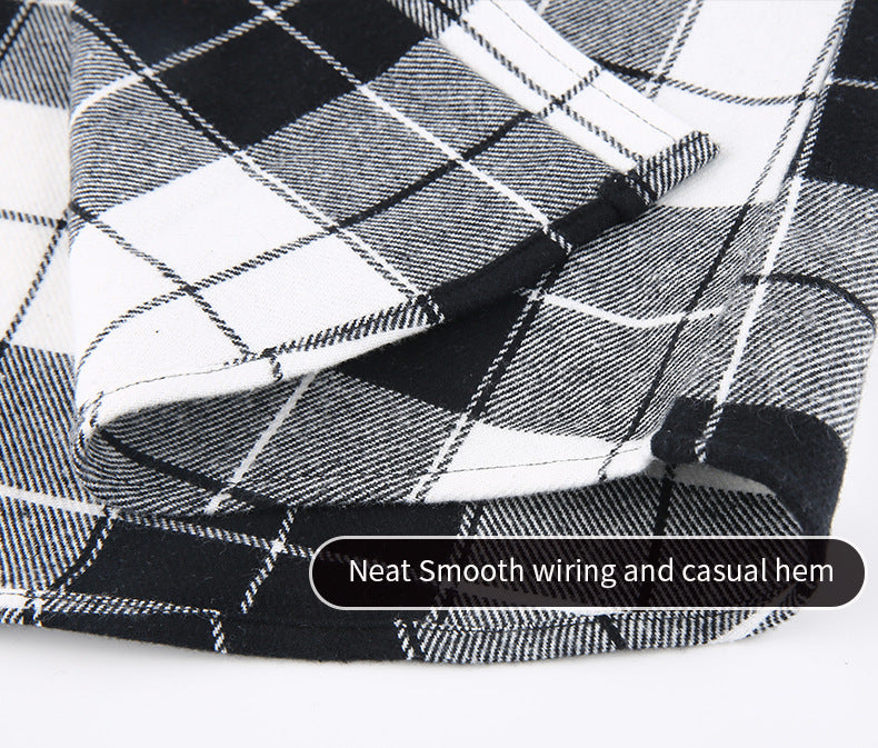 Schicke Herren-Hemdjacke mit Farbblock-Karomuster und Kapuze, langärmliges Hemd mit Kordelzug und Tasche, Frühling/Herbst 