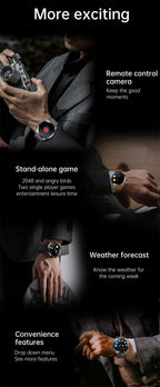 Herren-Smartwatch mit AMOLED-HD-Bildschirm und Bluetooth-Anruffunktion | BW0408 
