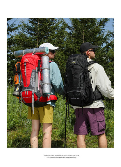 65+5L Outdoor-Wanderrucksack – Wasserdichter Trekkingrucksack mit großem Fassungsvermögen, Reflektorstreifen und erweiterbarem Design | 2201 