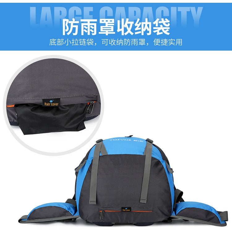 65+5L Outdoor-Wanderrucksack – Wasserdichter Trekkingrucksack mit großem Fassungsvermögen, Reflektorstreifen und erweiterbarem Design | 2201 