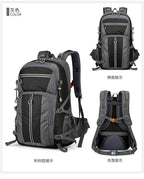 50L wasserdichter Wanderrucksack – Outdoor-Reiserucksack mit großem Fassungsvermögen, atmungsaktivem Design und reflektierenden Sicherheitsstreifen | 2205 