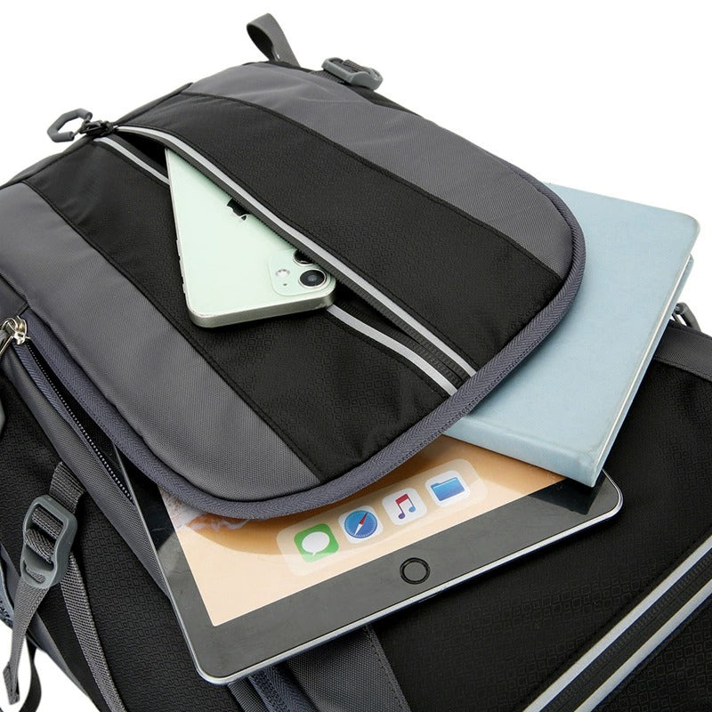 50L wasserdichter Wanderrucksack – Outdoor-Reiserucksack mit großem Fassungsvermögen, atmungsaktivem Design und reflektierenden Sicherheitsstreifen | 2205 