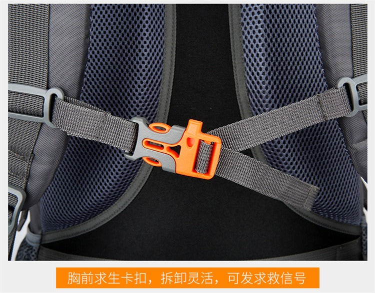 50L wasserdichter Wanderrucksack – Outdoor-Reiserucksack mit großem Fassungsvermögen, atmungsaktivem Design und reflektierenden Sicherheitsstreifen | 2205 