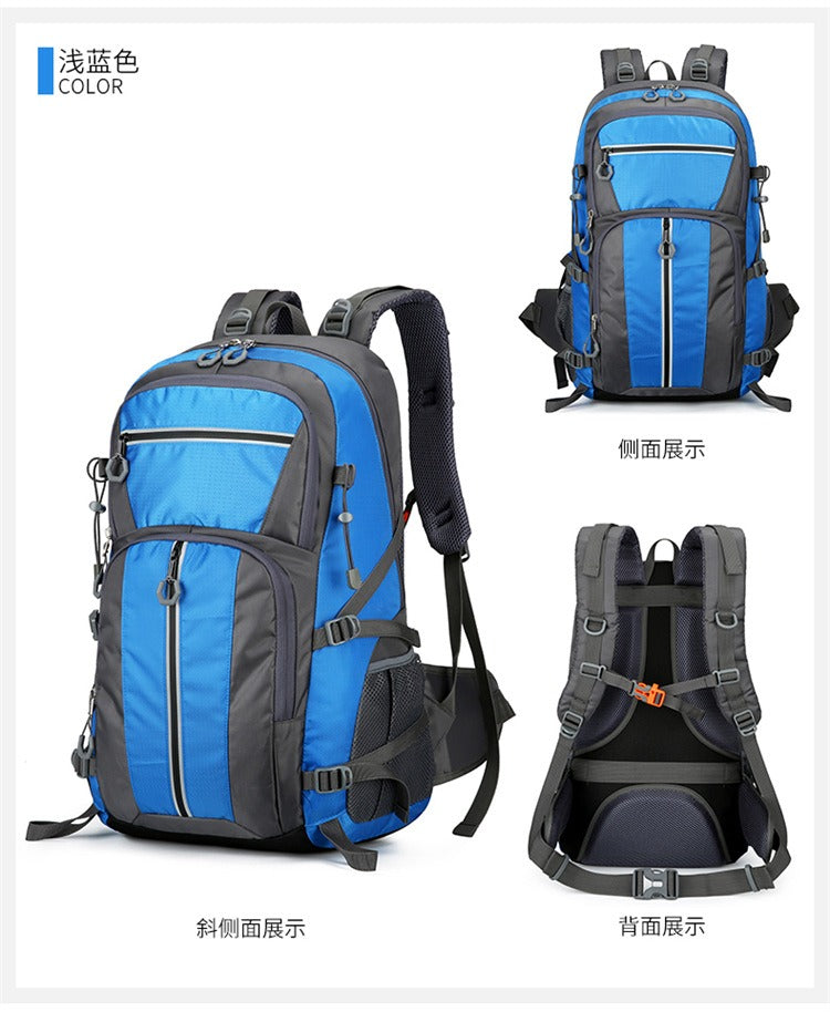 50L wasserdichter Wanderrucksack – Outdoor-Reiserucksack mit großem Fassungsvermögen, atmungsaktivem Design und reflektierenden Sicherheitsstreifen | 2205 