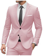 3-teiliger Herrenanzug mit Kragen für Hochzeitsfeiern und formelle Smokings, Jacke mit Hose, Weste, Anzug-Sets | 701 