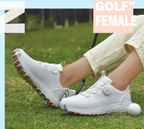 Unisex Golf Shoes with Rotating Buckle Closure Waterproof Spike less Golf Sneakers Casual Athletic Shoes X19