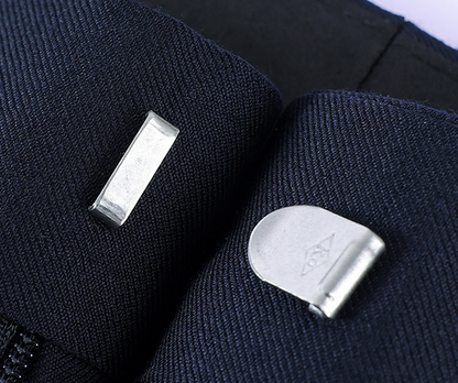 LUOHAO Men's 100% Wool Dress Trousers | Machine-Washable Business Suit Pants | Premium Straight Fit Office Trousers | LKM9901