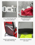 Kleiner, vielseitiger All-in-One-Rucksack für Männer und Frauen zum Wandern, 25 l | KA-2353 