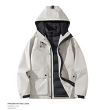 Senbo All-Weather 3-in-1 Waterproof Jacket | 5000mm Breathable Trekking Coat with Detachable Down Layer | Unisex Outdoor Protection | 8316
