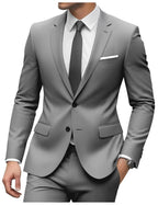 3-teiliger Herrenanzug mit Kragen für Hochzeitsfeiern und formelle Smokings, Jacke mit Hose, Weste, Anzug-Sets | 701 
