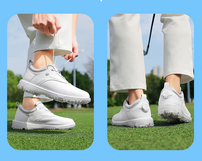 Men's & Women's Golf Shoes with Rotating Buckle | Waterproof Spike less Sneakers | Dedicated Golf & Casual Footwear | X13