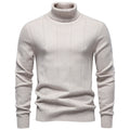 Men's High Turtleneck Knit Sweater | 2026 Winter Thick Warm Slim Fit Pullover | Soft Viscose Blend Jumper | HIGH005