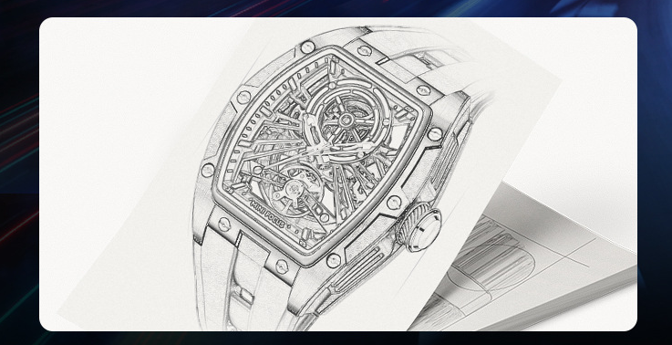 MINIFOCUS MF0603G Skeleton Automatic Watch for Men | Stainless Steel Barrel Case | Mechanical Wristwatch with Luminous Hands | MF0603G