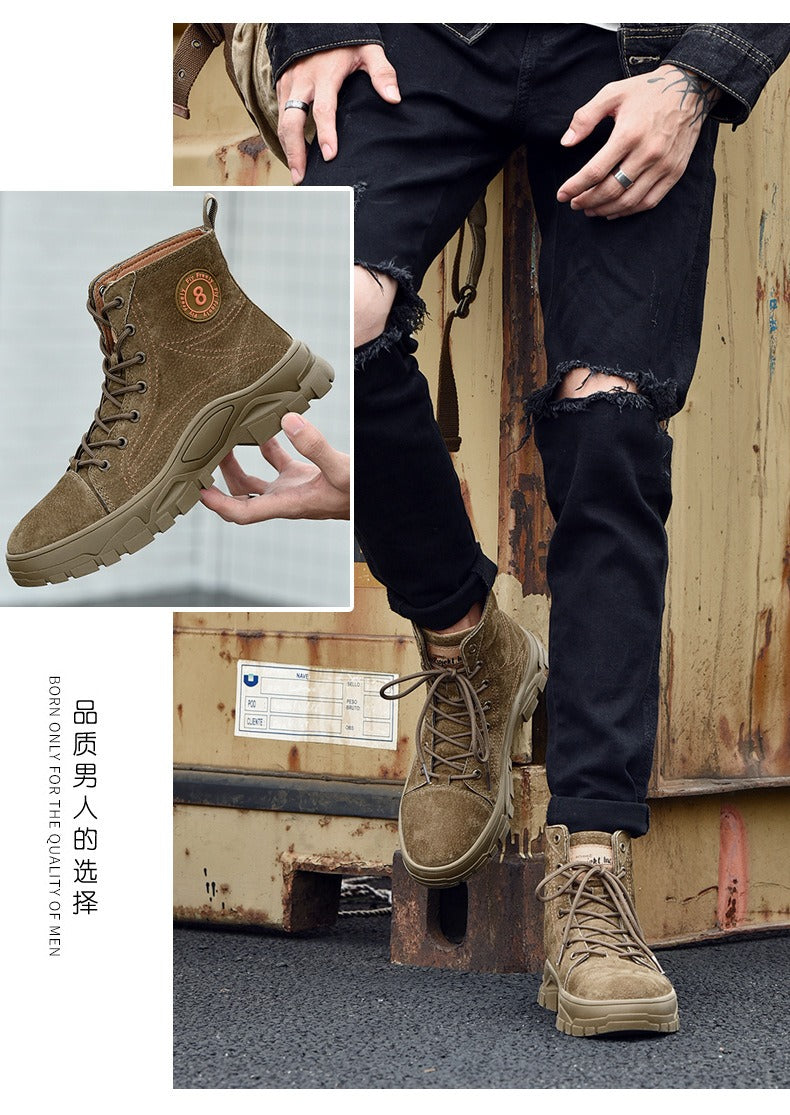 Men's Martin Boots – High-Top Retro British Style Winter Trendy Shoes | 8909