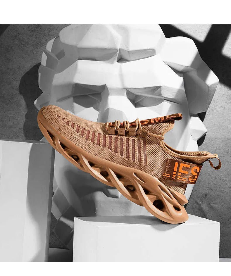 Atmungsaktive Strick-Sneaker zum Spazierengehen, leichte Sportschuhe, bequeme Low-Top-Sport-Turnschuhe | G101 