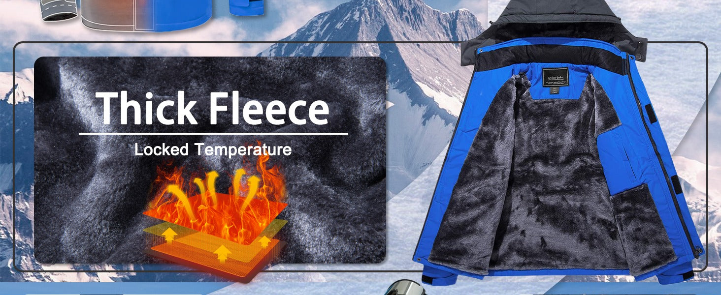 Hochwertige warme Herrenjacke mit Fleecefutter, wasserdicht, mit Kapuze und durchgehendem Reißverschluss
 | TJ153D 