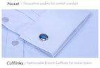 Herren Langarmhemd Gestreift Business Einfarbig Arbeit Formal Freizeithemd | FS05 