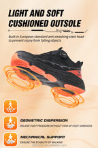 Men's Steel Toe Safety Boots: Anti-Smash & Anti-Puncture Kevlar Sole Protection Safety Boots | 7928
