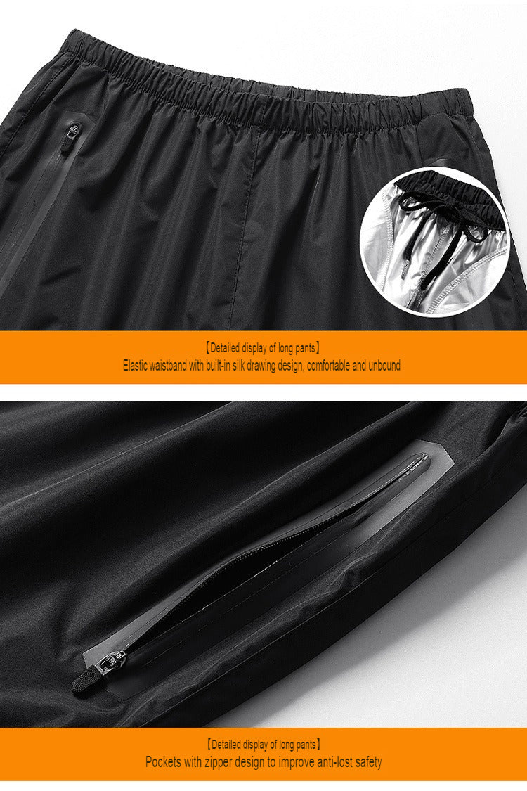 Herren Laufpullover Zweiteiliges Set Gewichtsverlust Kontrolle Körperfett Sauna Schwitzanzug | YJ9681 
