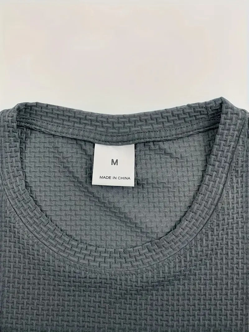 Herren-T-Shirt mit Bambusstreifen, kurzärmelig, atmungsaktiv, dehnbar, für den Sommer, Freizeitkleidung | 115 CSF 