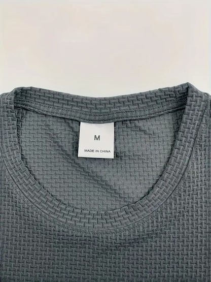 Herren-T-Shirt mit Bambusstreifen, kurzärmelig, atmungsaktiv, dehnbar, für den Sommer, Freizeitkleidung | 115 CSF 