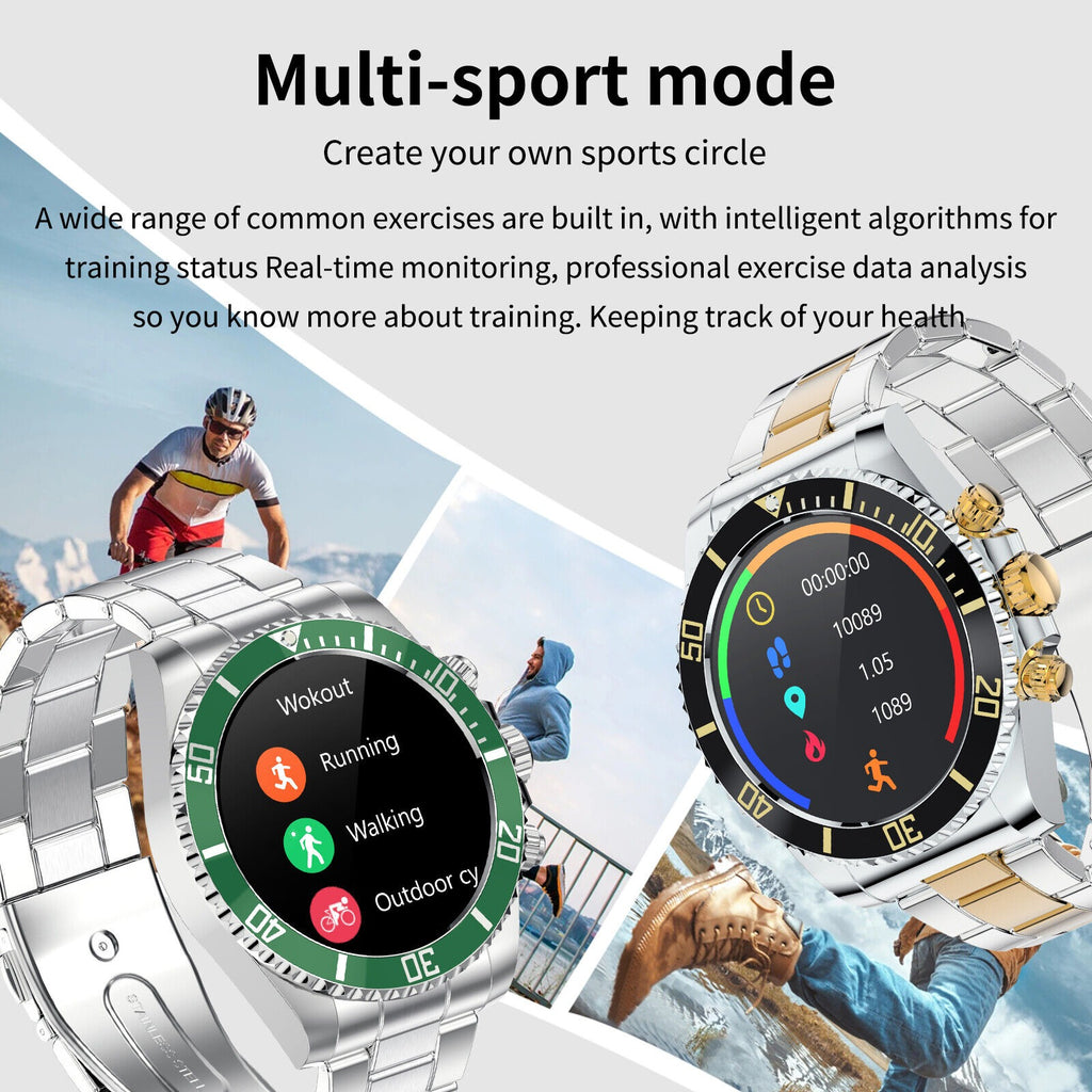 Herrenuhr Stahlarmband BT Call Smart Watch Rolex Style Business Sports Smart Watch | AW-12 