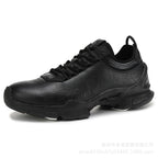 Men’s Leather Waterproof Walking Trainers | Business Casual Outdoor Sneakers | Soft Cushioned Comfort Shoes