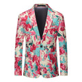 Men's Jacquard Print Slim Fit Blazer | Formal Banquet Dinner Jacket | Breathable & Wrinkle-Resistant | 2603