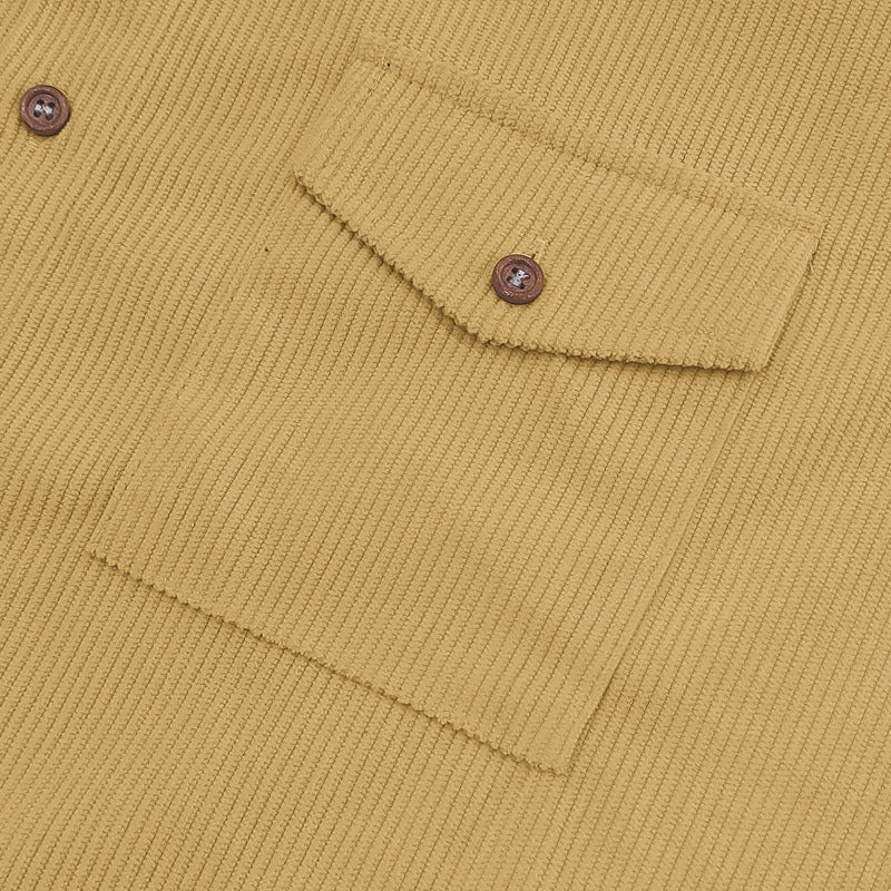 Schweres Cord-Arbeitshemd für Herren – 2025 Sommer-Freizeitoberteil mit entspannter Passform | YH-OB20