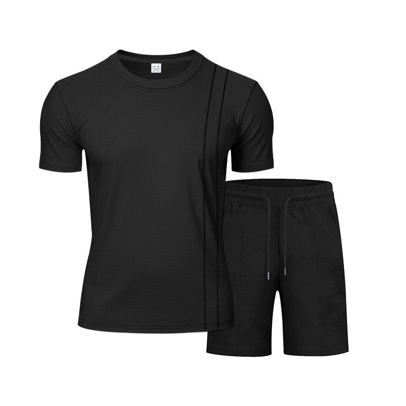 Herren-Lounge-Set mit Waffelstruktur – 2025 Frühling/Sommer, lässiges zweiteiliges Outfit | CY20 