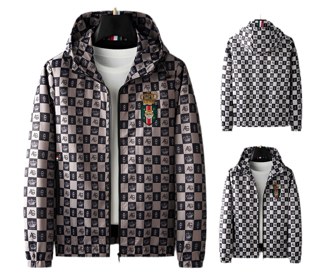 Herren Bomberjacke Jogging Kapuzenmantel Streetwear Slim Casual Dünne Jacke | D208-JK83001 