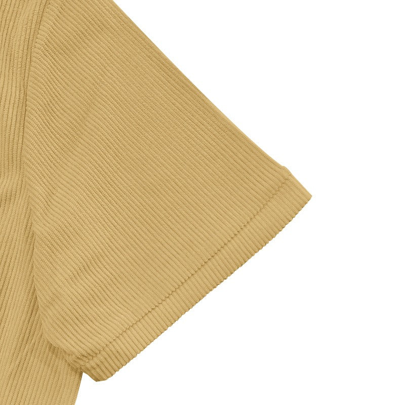 Schweres Cord-Arbeitshemd für Herren – 2025 Sommer-Freizeitoberteil mit entspannter Passform | YH-OB20