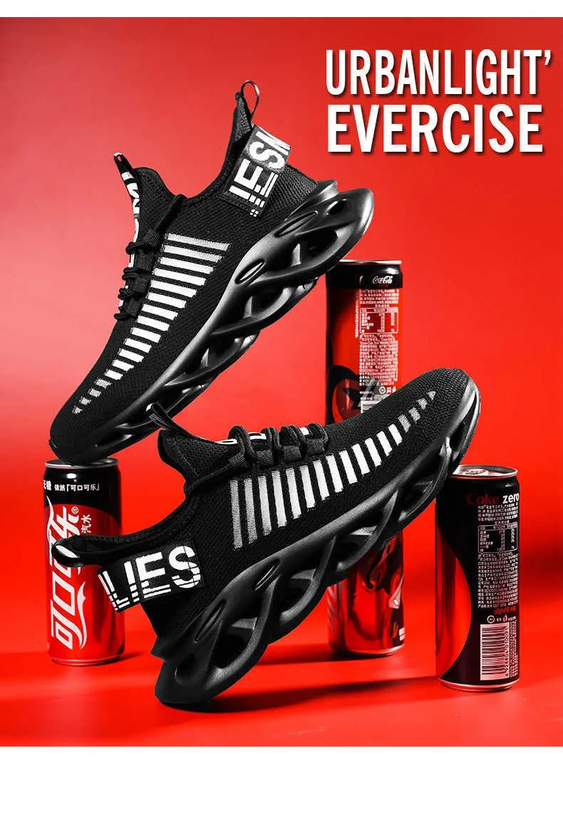 Atmungsaktive Strick-Sneaker zum Spazierengehen, leichte Sportschuhe, bequeme Low-Top-Sport-Turnschuhe | G101 