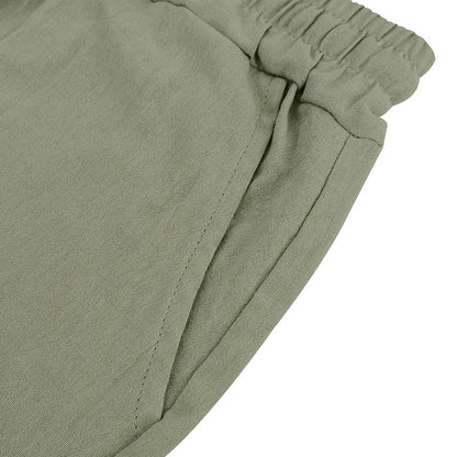 Leichte Strandshorts aus Leinenmischung für Herren – Relaxed Fit 5-Zoll-Freizeitshorts | WW-2 
