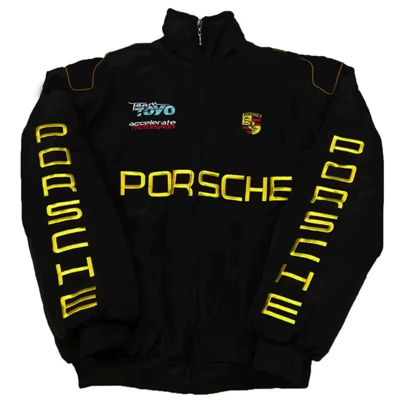 F1 Ferrari bestickte Rennanzugjacke im Retro-Stil, Motorradjacke für Frühling und Herbst | AL776286320703 