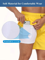 Schnelltrocknende Sommer-Strandshorts für Herren, mit Milchseide gefütterte Badehose für Männer | 265SCTK 
