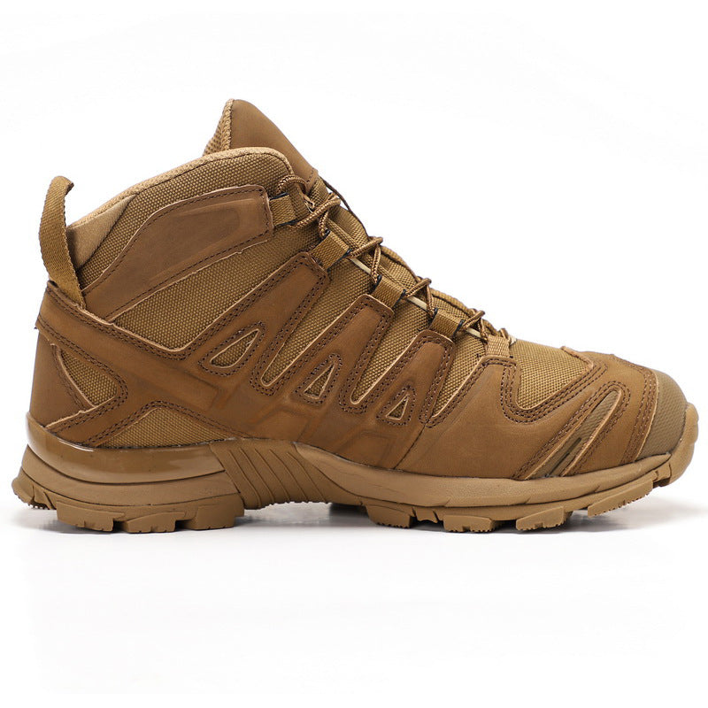 Mid-Low Tactical Combat Boots | Outdoor Desert Hiking Shoes for Men & Women | All-Terrain Camping Trekking Footwear | 054