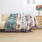 Gewebte Baumwoll-Überwurfdecke, moderne Schlichtheit, Tagesdecke und Sofadecke | YENLN05 