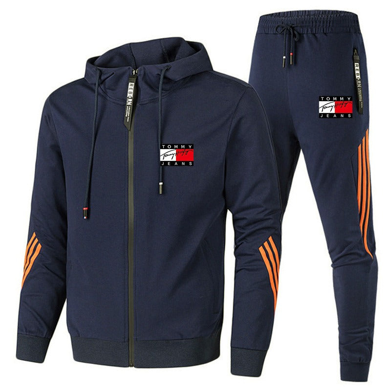 Herren Trainingsanzug | Reißverschluss Hoodies | Jogginghose Jogging-Set 
