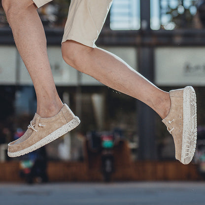 Freizeitschuhe aus Segeltuch für Herren – DUDE-Style, rutschfeste Sneaker für den Alltag | 8802 