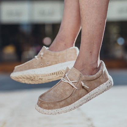Freizeitschuhe aus Segeltuch für Herren – DUDE-Style, rutschfeste Sneaker für den Alltag | 8802 