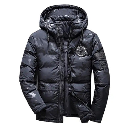 Men's Winter Down Jacket Warm Hoodie Duck Ski Suits Hooded Parkas Down Coat | 817