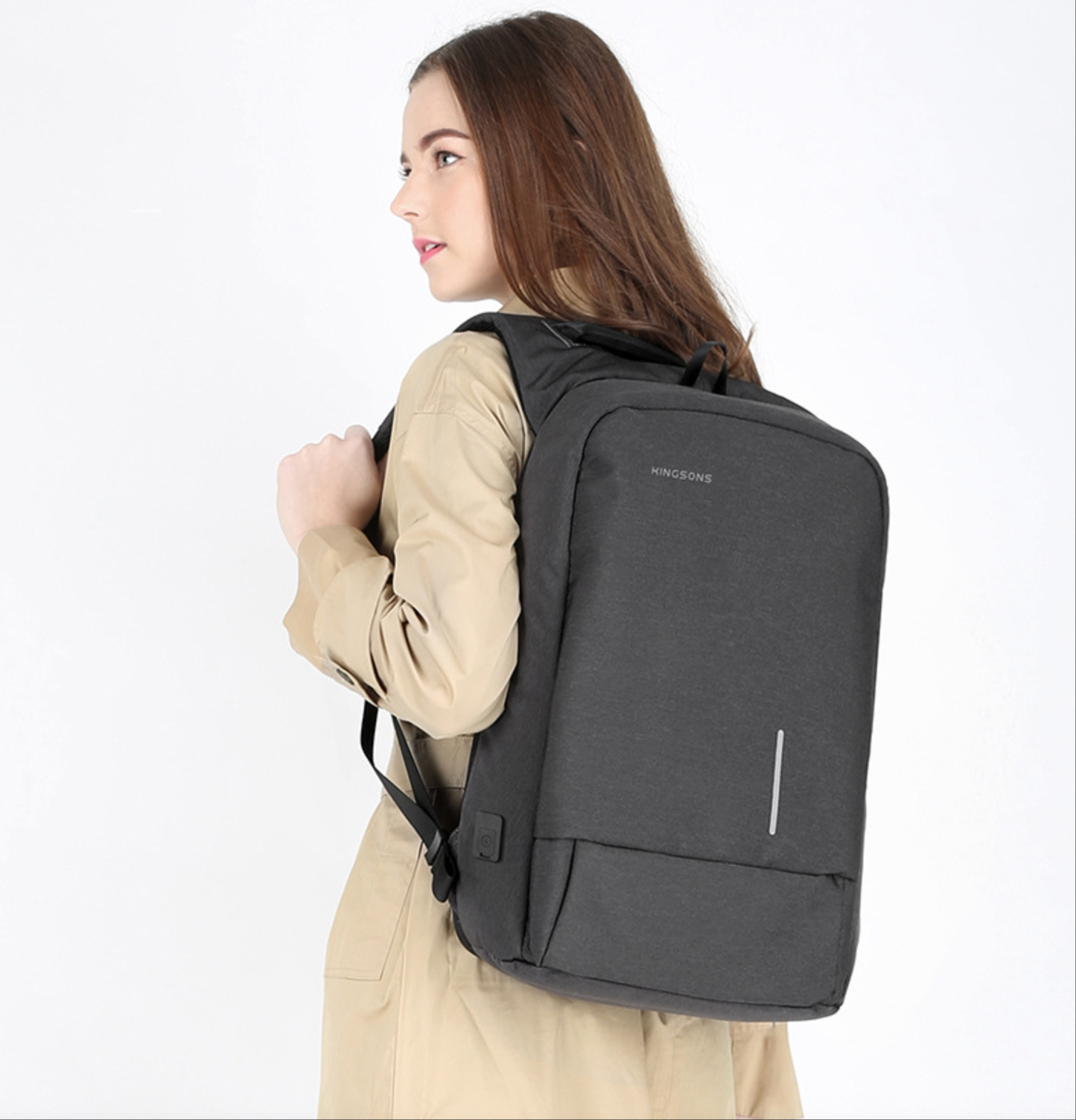 Kingsons KS3149W Diebstahlsicherer Business-Rucksack – USB, TSA-Schloss, wasserdicht | KS3149W 