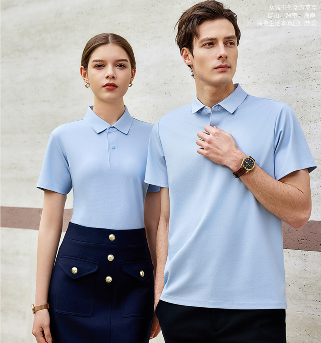 Poloshirt aus 100-fädiger merzerisierter Baumwolle | Antibakteriell &amp; kühlend | Unisex Sommer-Kurzarm-Poloshirt | L11-8230 