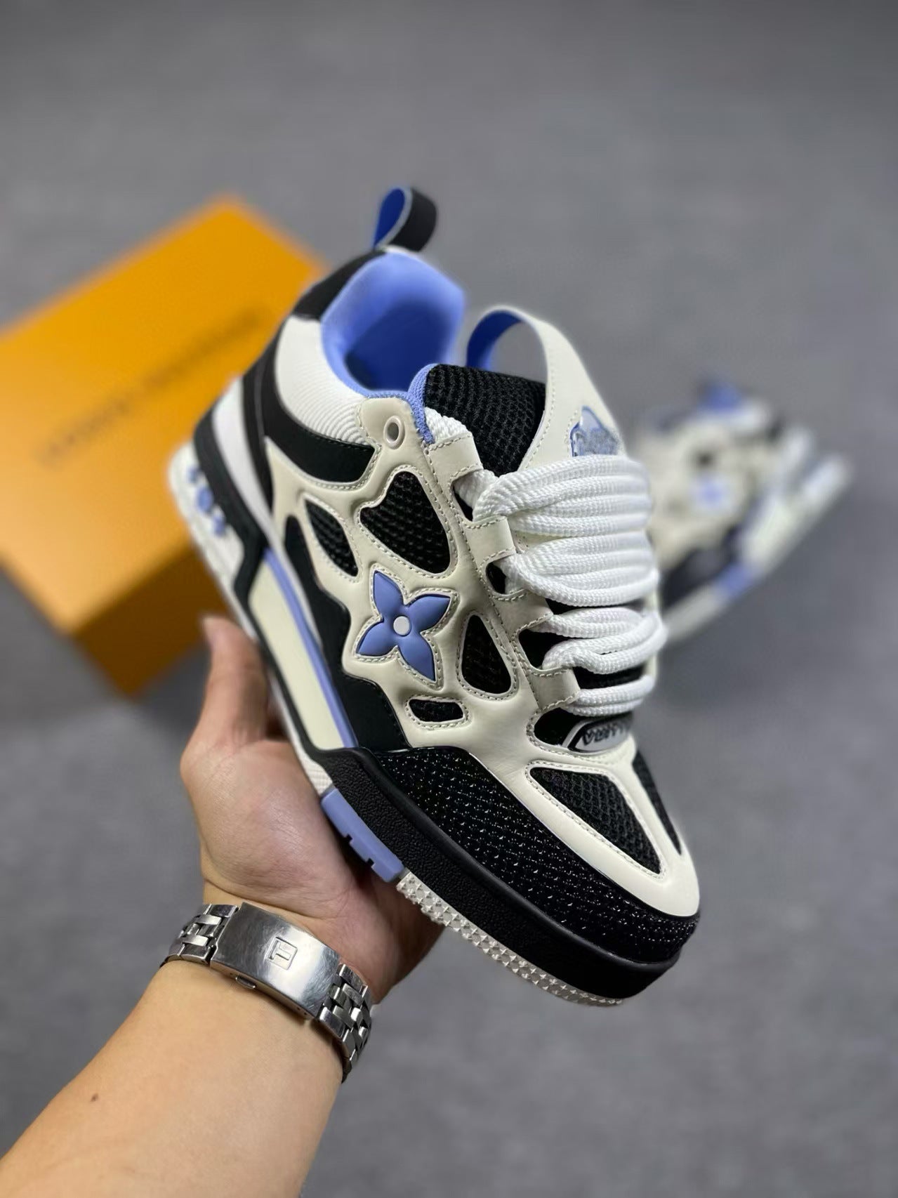 Unisex Donut Thick-Soled Dad Sneakers | Height-Increasing Chunky Trainers | Fashion Casual Lace-Up Sports Shoes | 12124