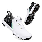 Premium Quality Men's Waterproof Golf Shoes with Spikes - Quick Lacing Trainers | 999A